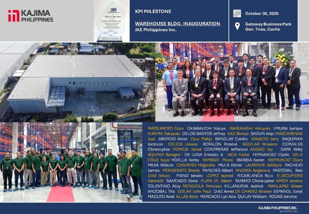 JAE Philippines, Inc. Warehouse Building Inauguration