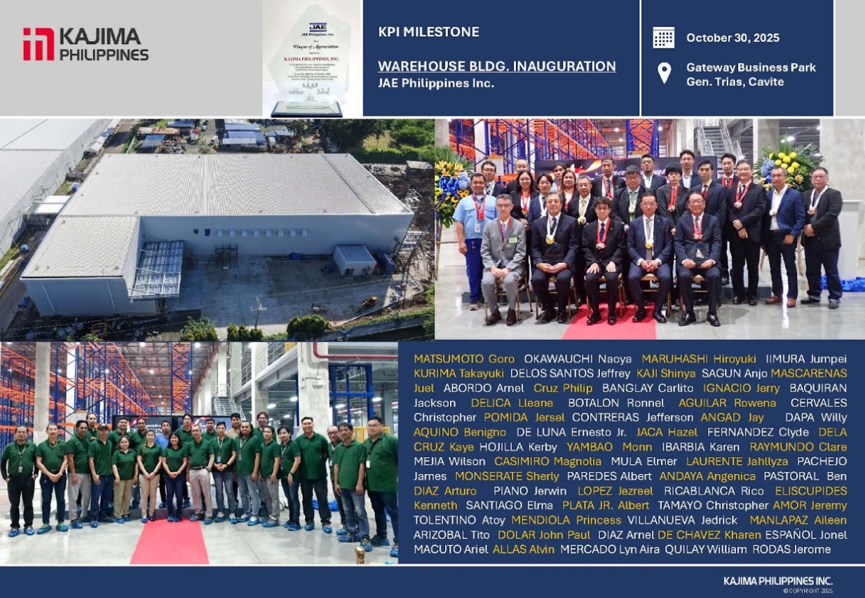 JAE Philippines, Inc. Warehouse Building Inauguration