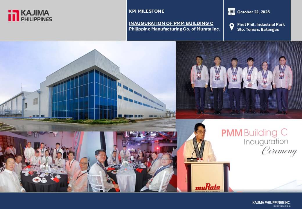Philippine Manufacturing Co. Of Murata Inc. Inauguration of PMM Building